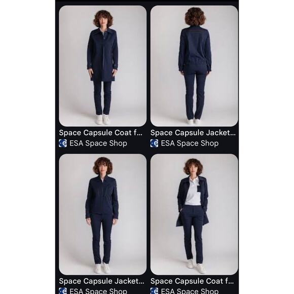 ESA European Space Agency Women’s Space Capsule Coat Medium Made in Italy - Picture 12 of 12